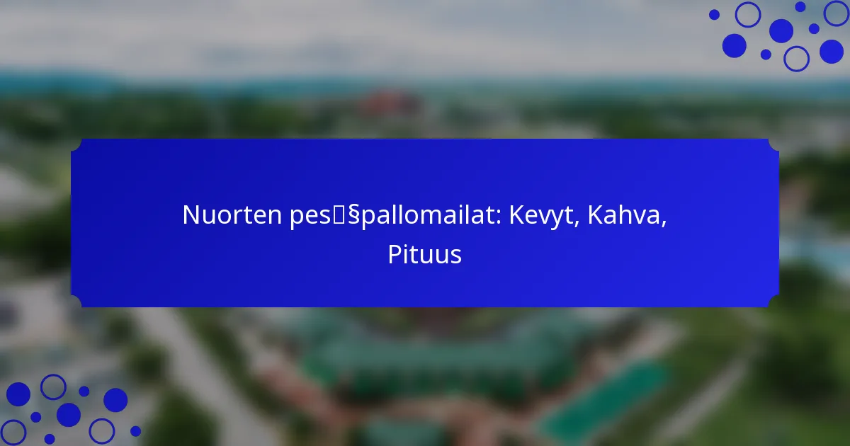 Nuorten pesäpallomailat: Kevyt, Kahva, Pituus